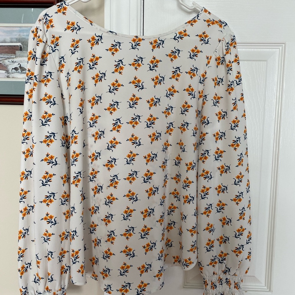 Nice Summer Loft Blouse Sz M